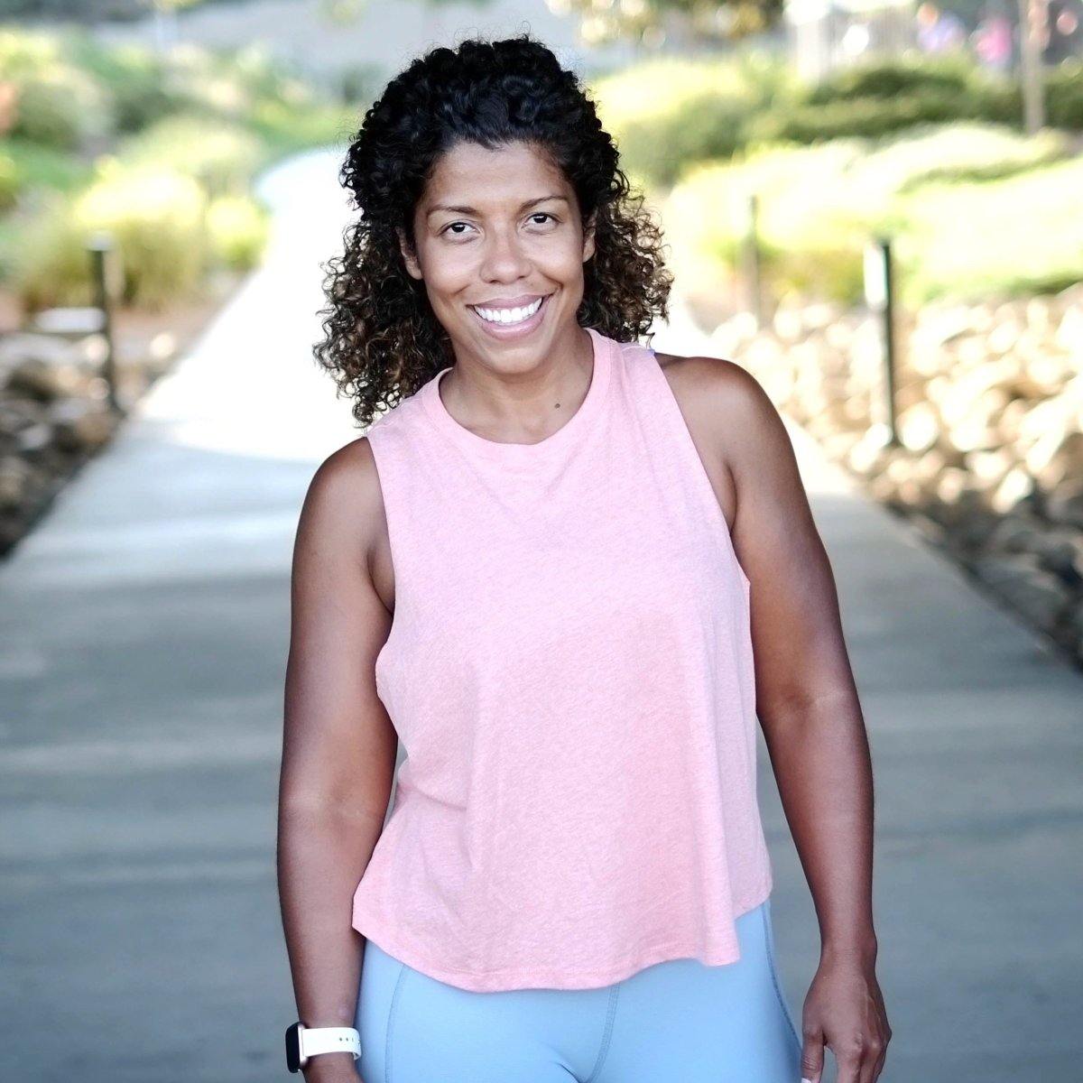 Cropped Tank - Heathered Peach - Senita Athletics