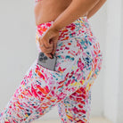 Denali Laser Cut Capris - Splash - Senita Athletics