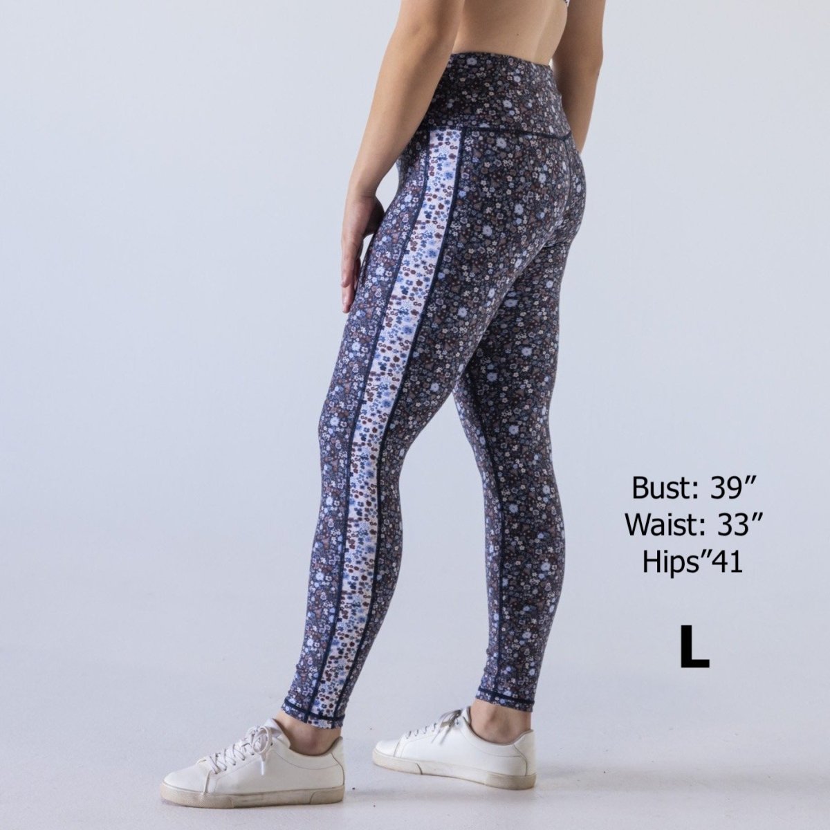 Division Leggings - Midnight Daisy - Senita Athletics