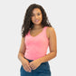 Dynamic Cropped Tank - Heathered Bloom Pink - XXL ONLY - FINAL SALE