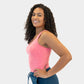 Dynamic Cropped Tank - Heathered Bloom Pink - XXL ONLY - FINAL SALE