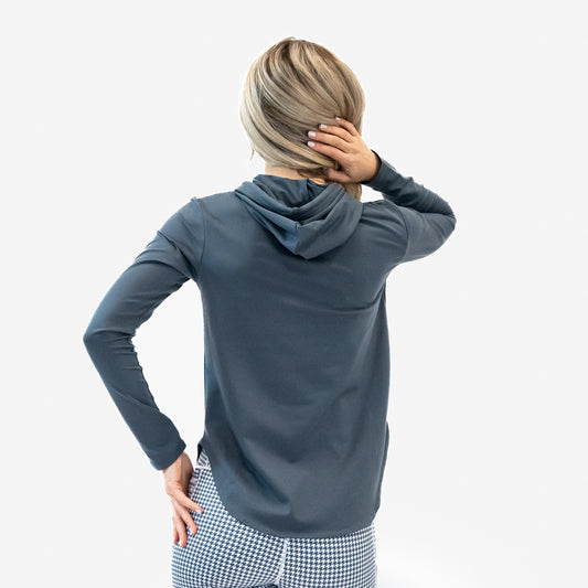 Effortless Weekend Hoodie - Light Navy - FINAL SALE