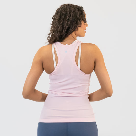 Essential Long Seamless Tank - Pink Lemonade