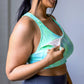 Go With The Flow Nursing Sports Bra - Key Lime Tie Dye - Senita Athletics