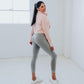 Hailey Cropped Half Zip - Blush - Senita Athletics