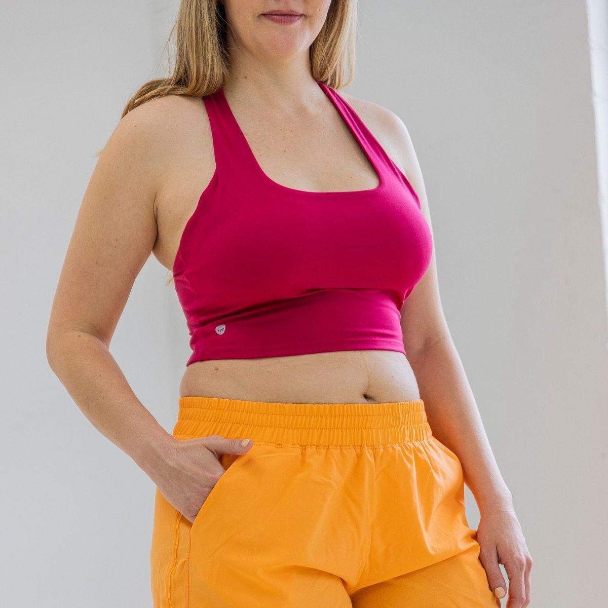 Harmony Crop Top - Raspberry - Senita Athletics