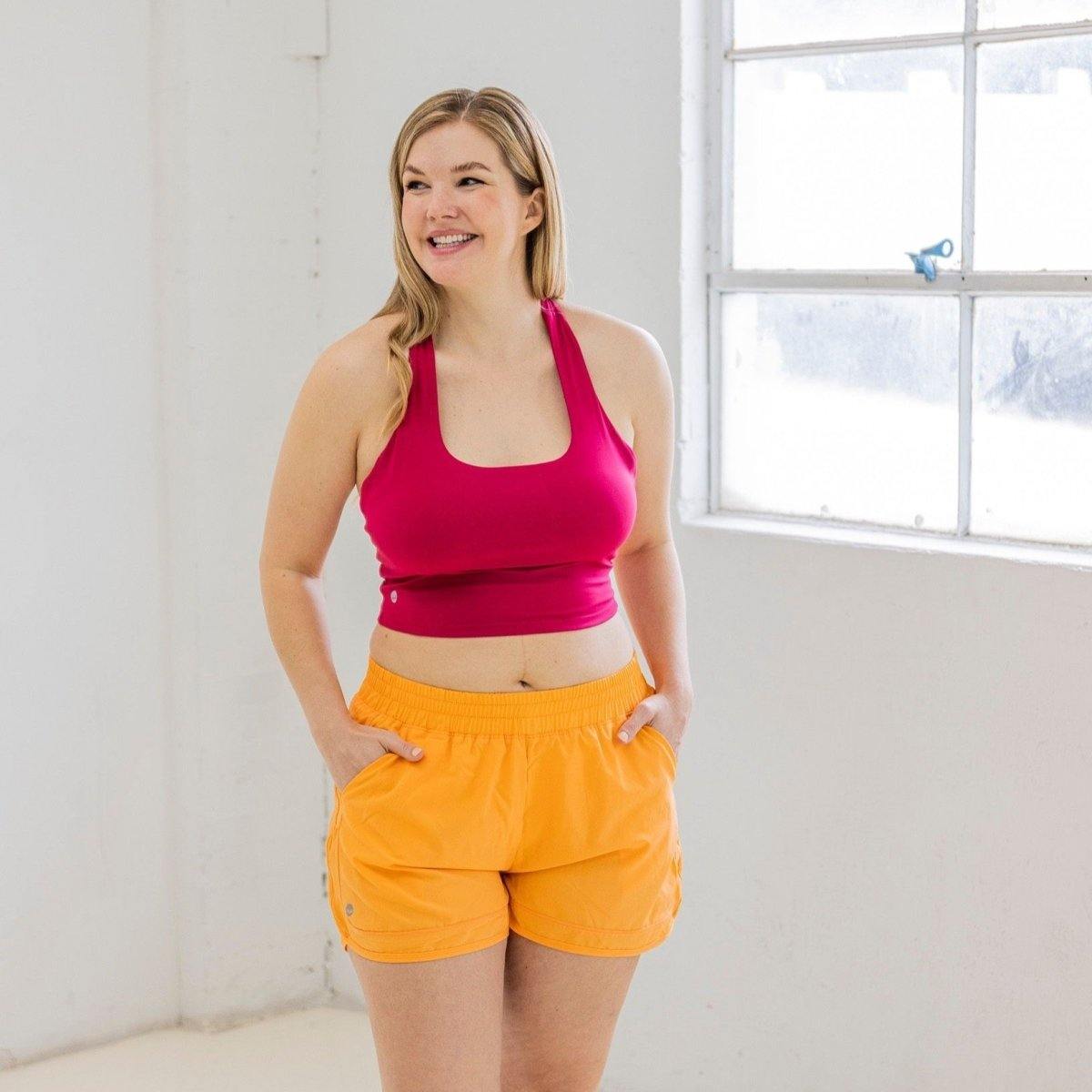 Harmony Crop Top - Raspberry - Senita Athletics