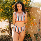 Havasu Bikini Top - Dreamsicle Stripe - Senita Athletics