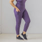 High Waisted Vinyasa 7/8 Capris - Eggplant - Senita Athletics