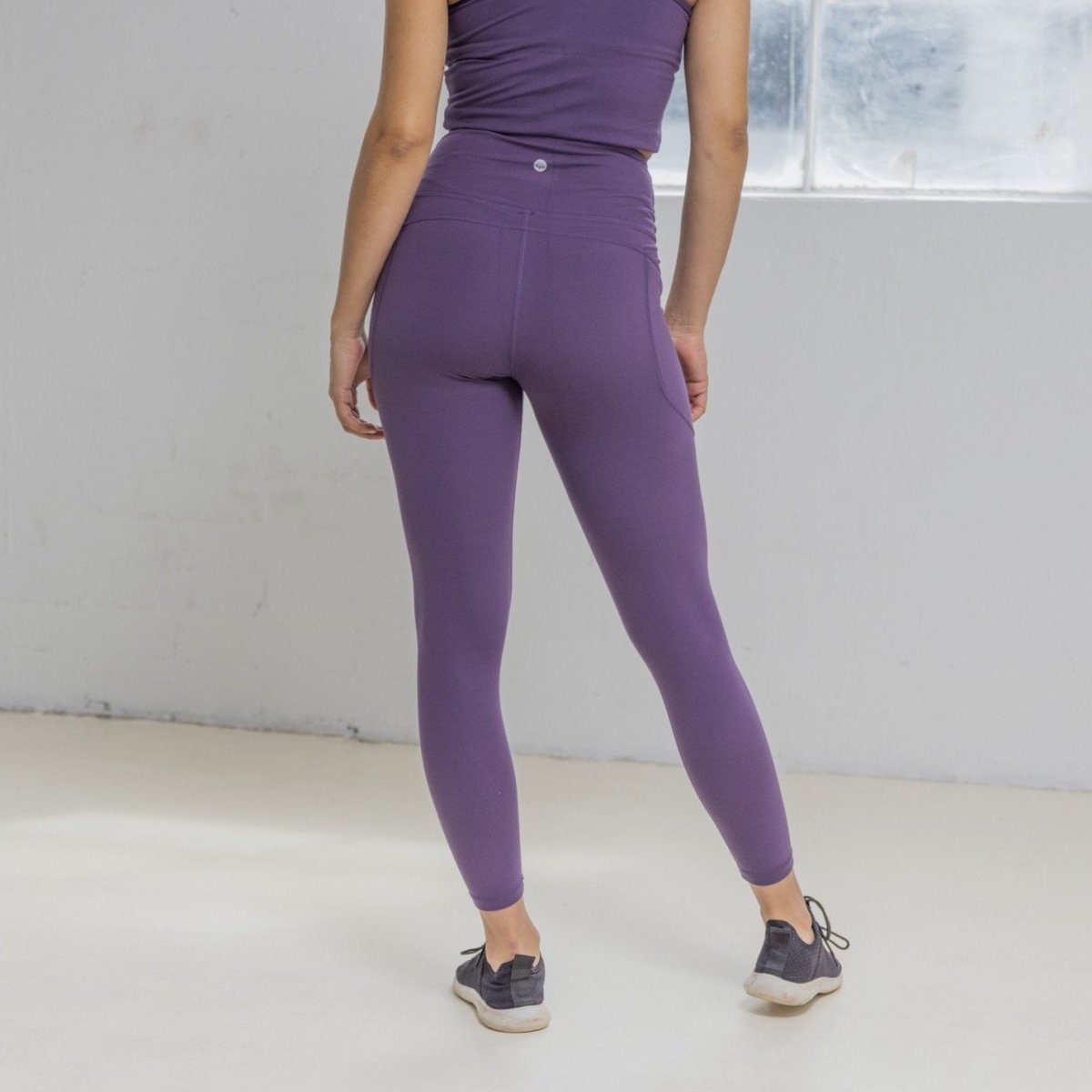 High Waisted Vinyasa 7/8 Capris - Eggplant - Senita Athletics