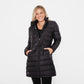 Holland Puffer Long Coat - Black - FINAL SALE