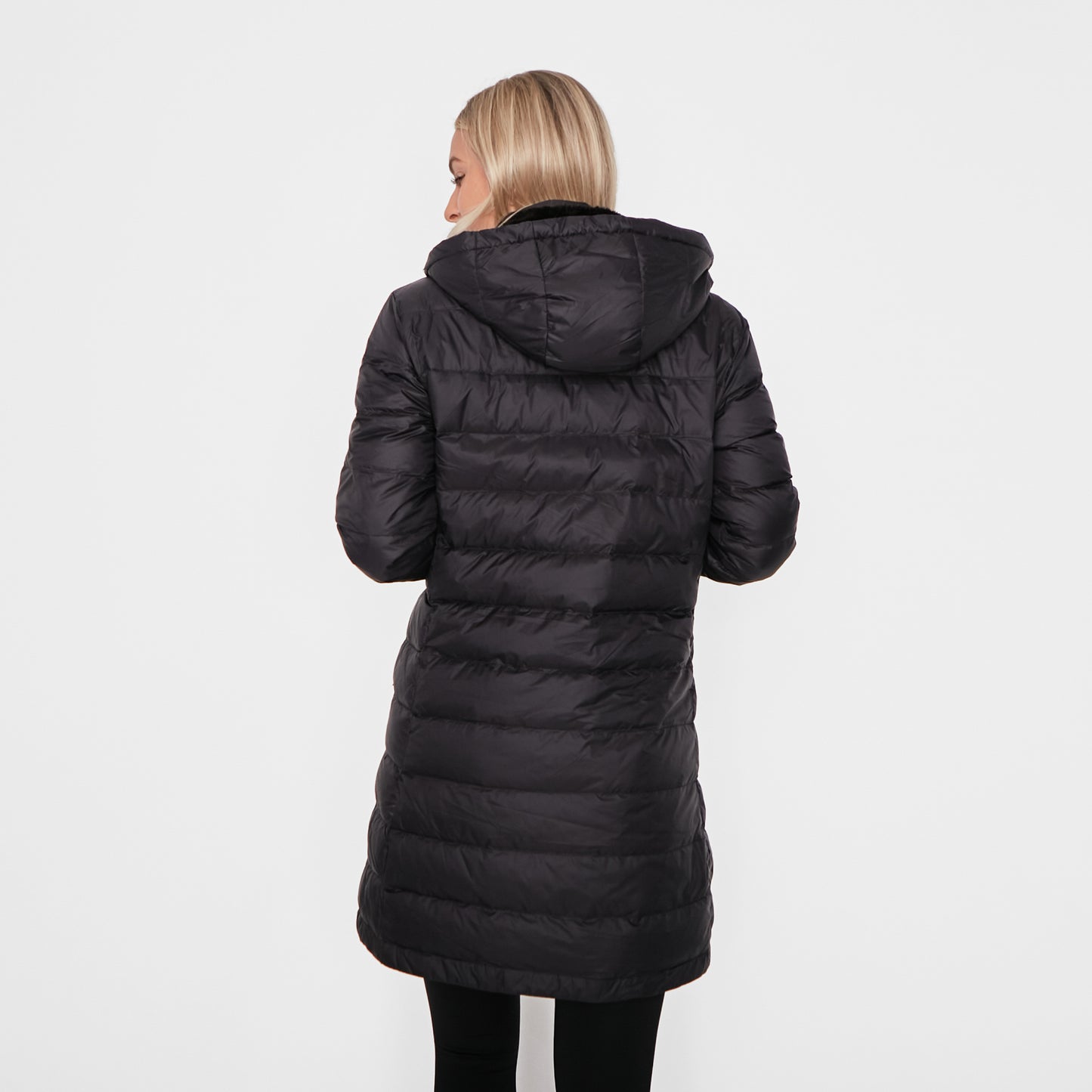 Holland Puffer Long Coat - Black - FINAL SALE