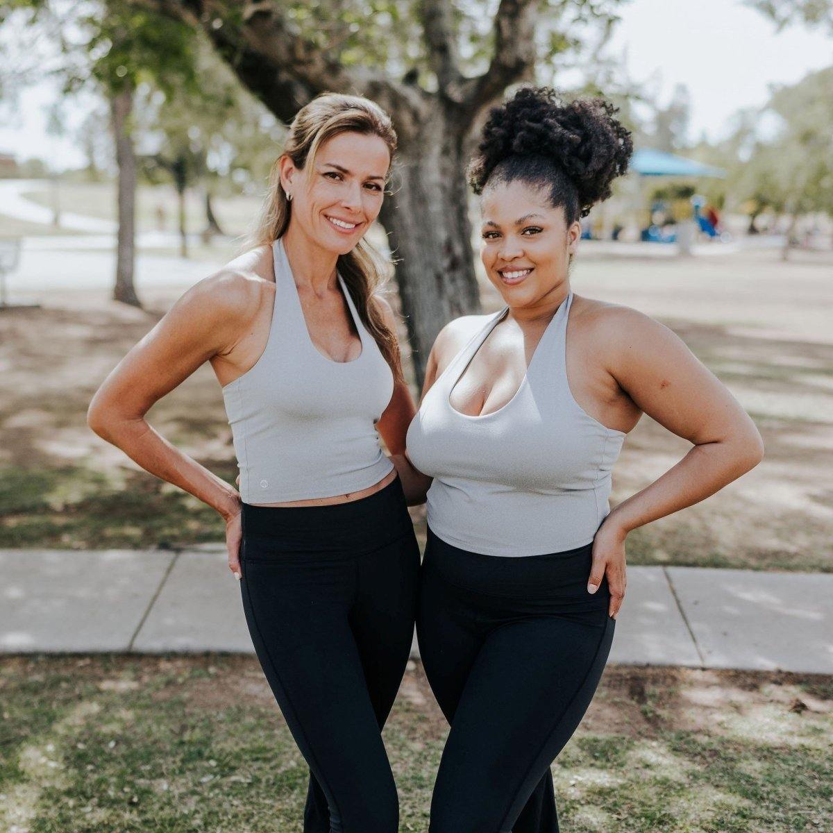Jazz Halter Top - Heathered Gray - Senita Athletics