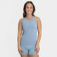 Knotty Tank - Steel Blue