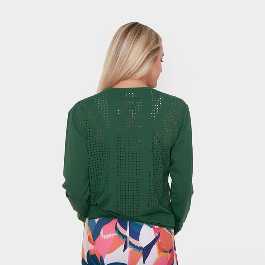 Laser Cut Pullover - Cactus