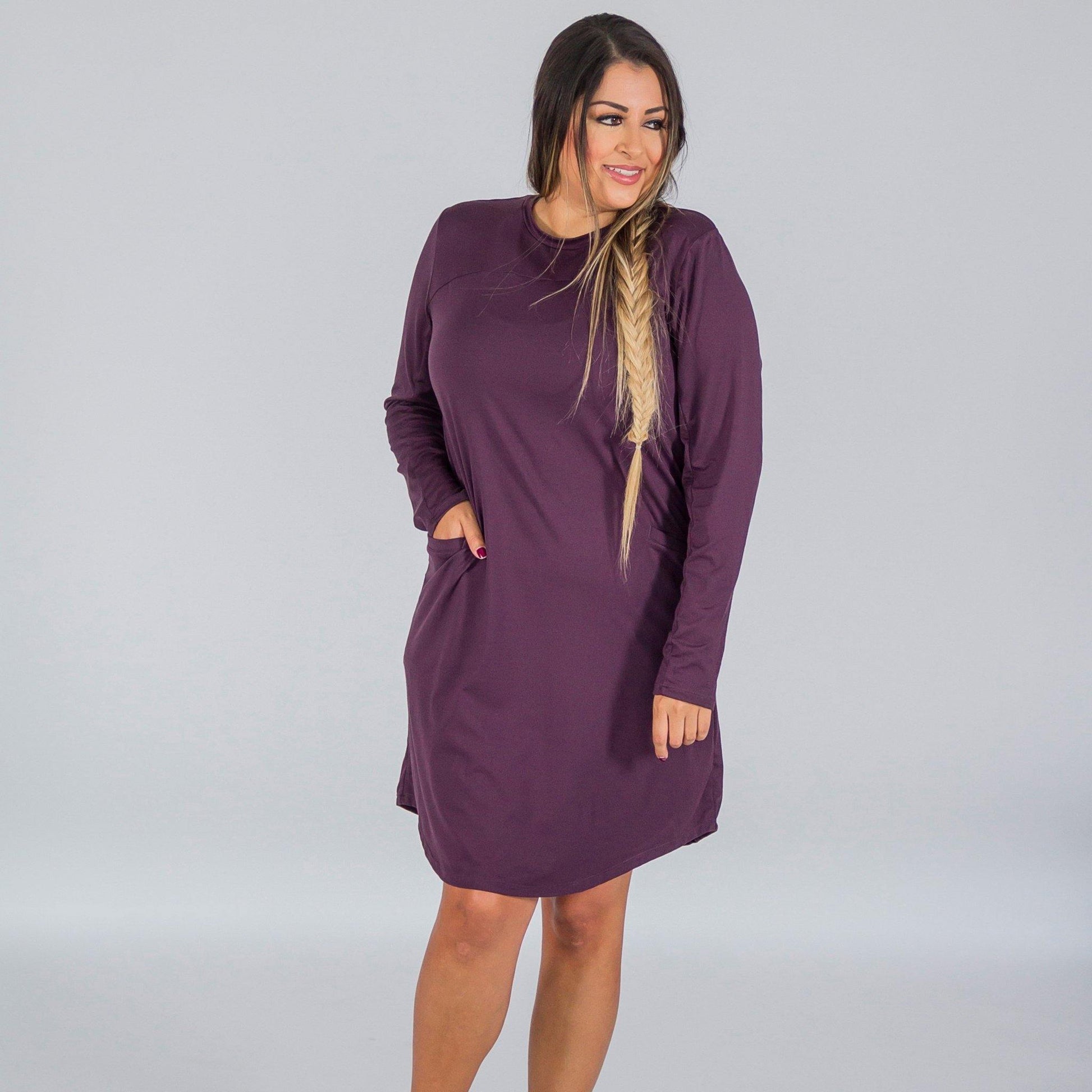 Laurel Dress - Eggplant - Senita Athletics