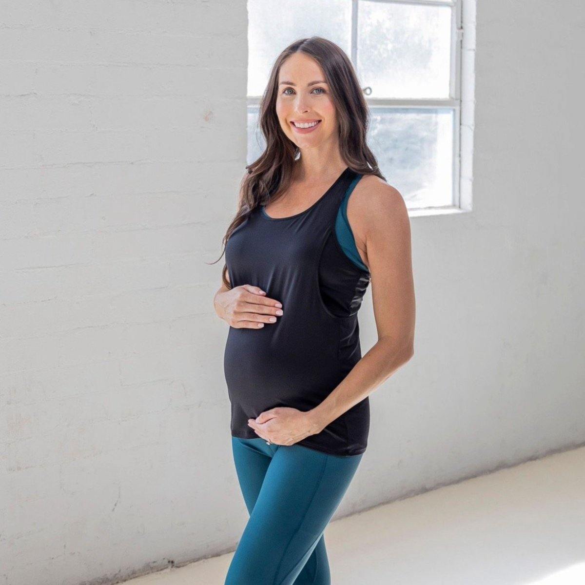 Let It Flow Nursing Tank - Black - Senita Athletics