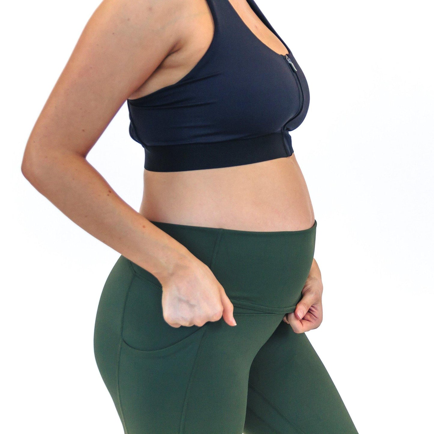 Lux Maternity Pants - Evergreen - Senita Athletics