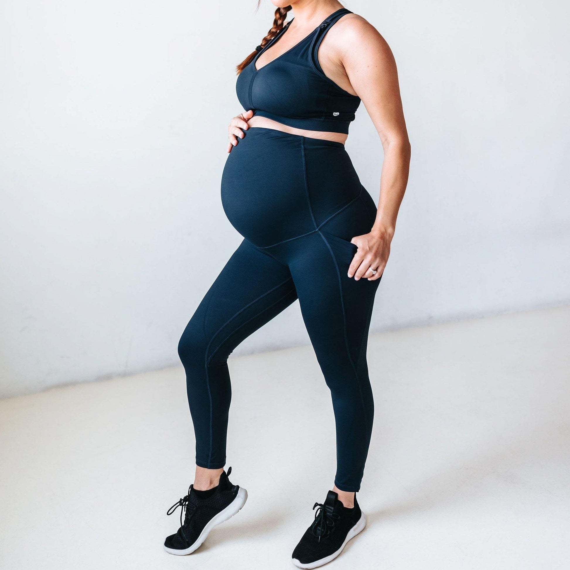 Lux Maternity Pants - Navy - Senita Athletics