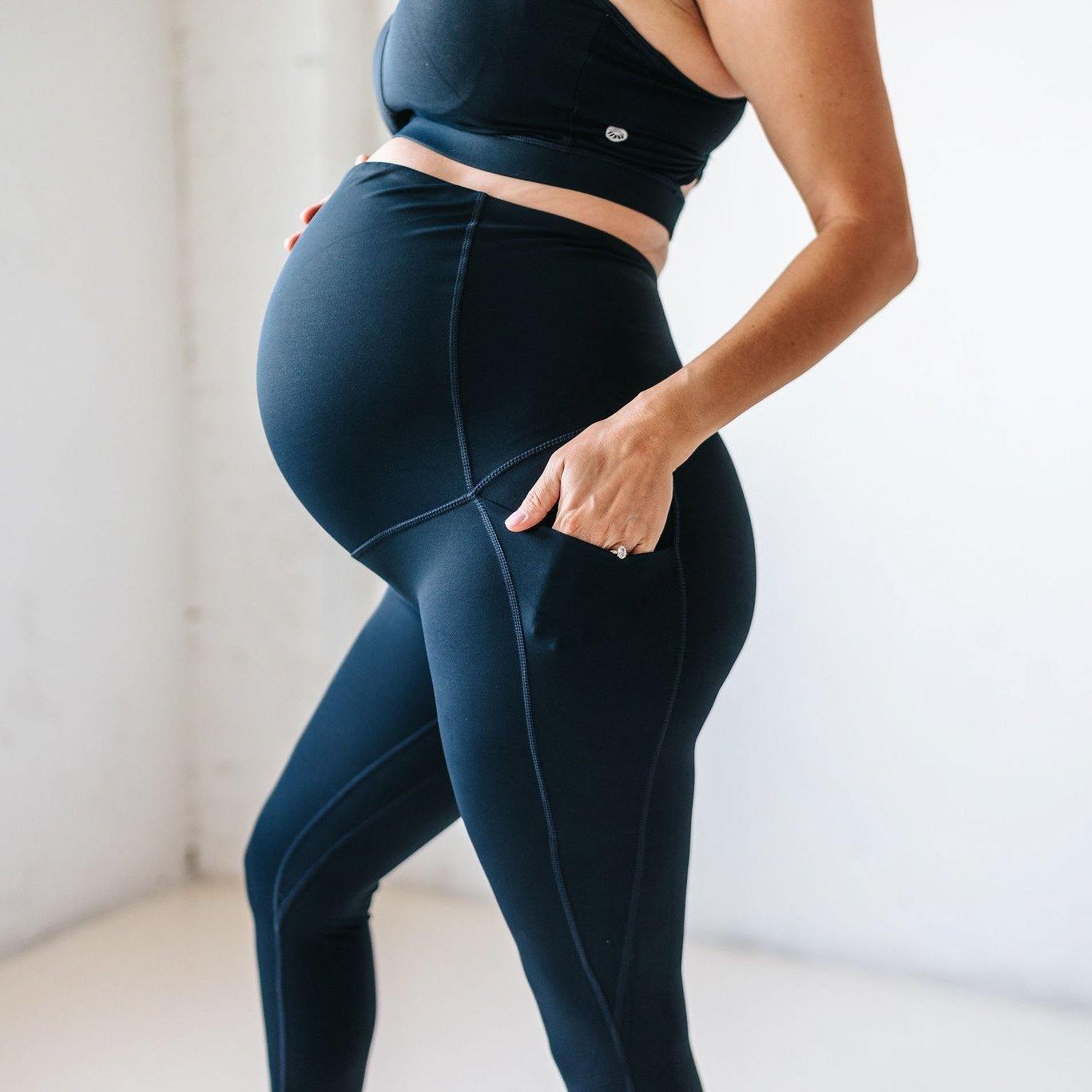 Lux Maternity Pants - Navy - Senita Athletics