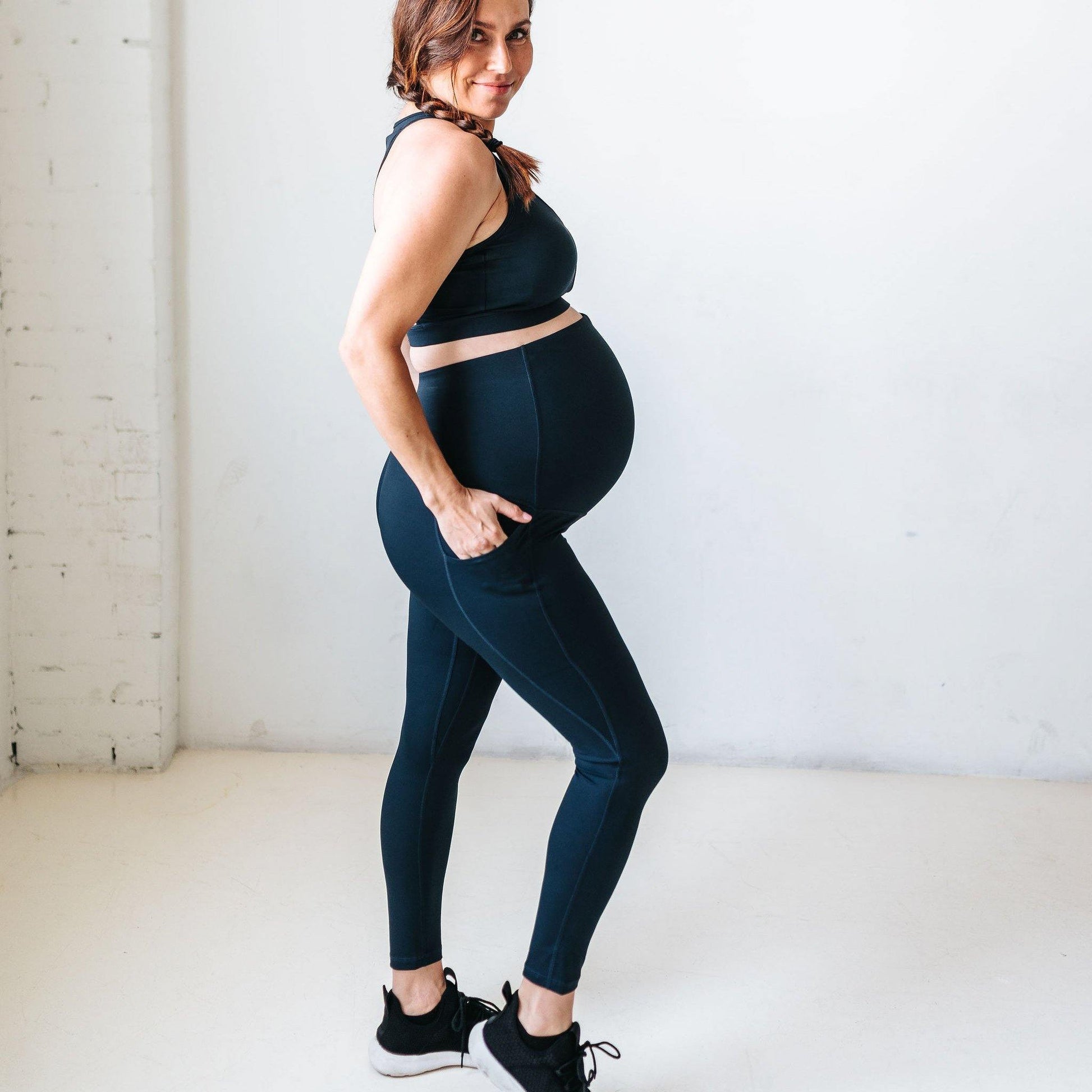 Lux Maternity Pants - Navy - Senita Athletics