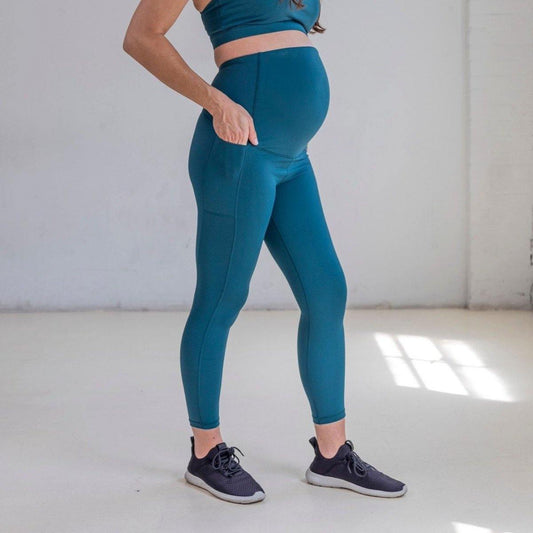Lux Maternity Pants - Pacific - Senita Athletics