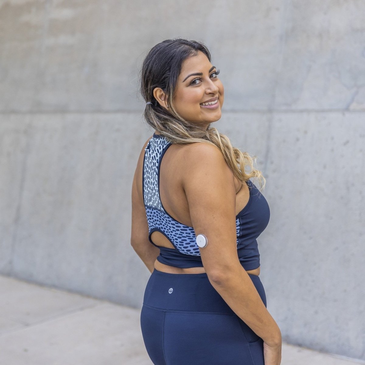 Malibu Crop Top 2 - Navy Lucky Spots - Senita Athletics