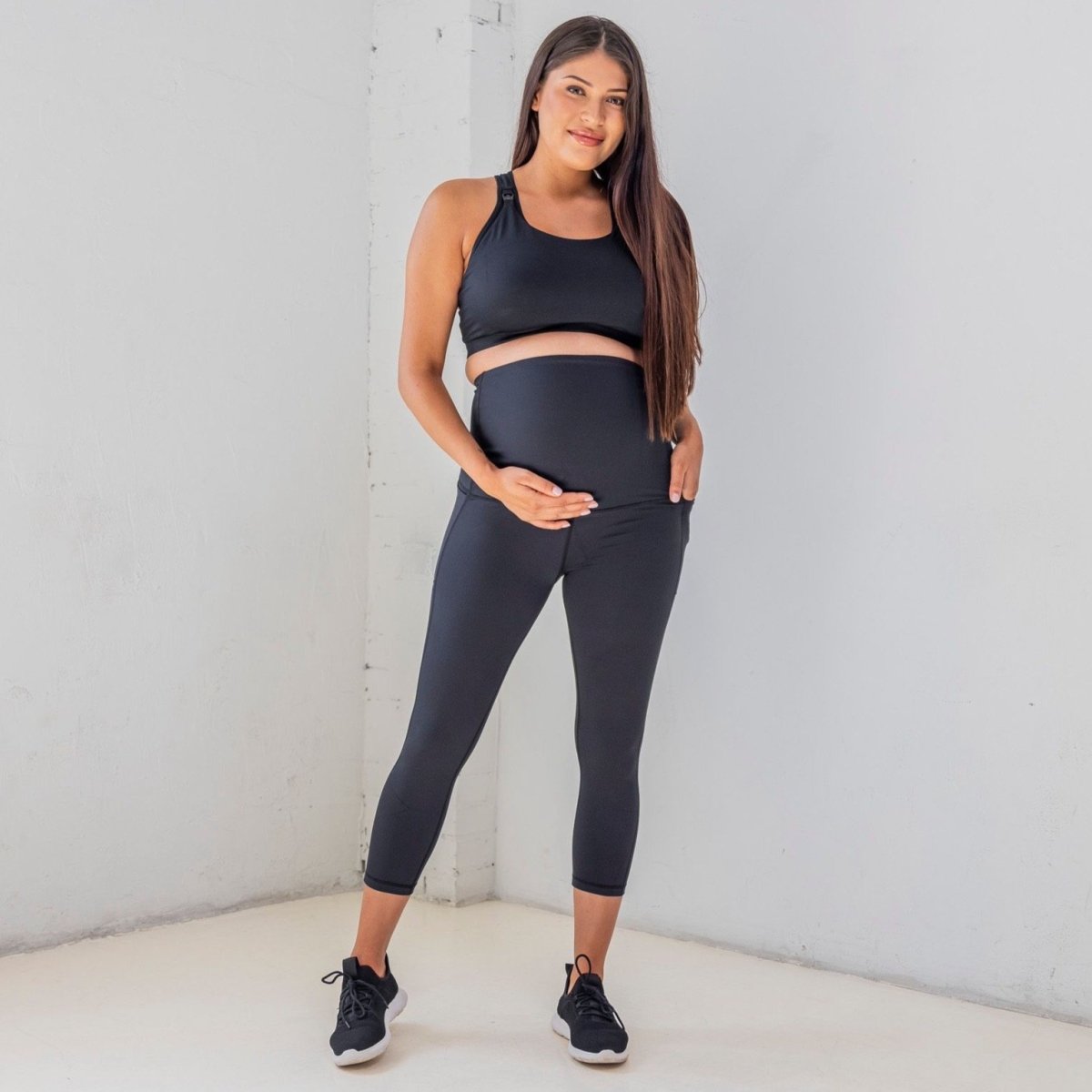 Mamacita Maternity Capris - Black - Senita Athletics