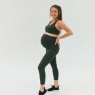 Mamacita Maternity Capris - Evergreen - Senita Athletics