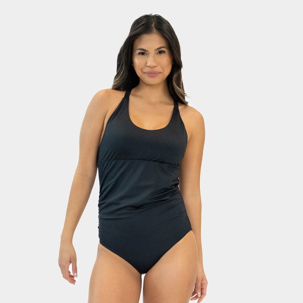 Maternity One Piece - Black Houndstooth