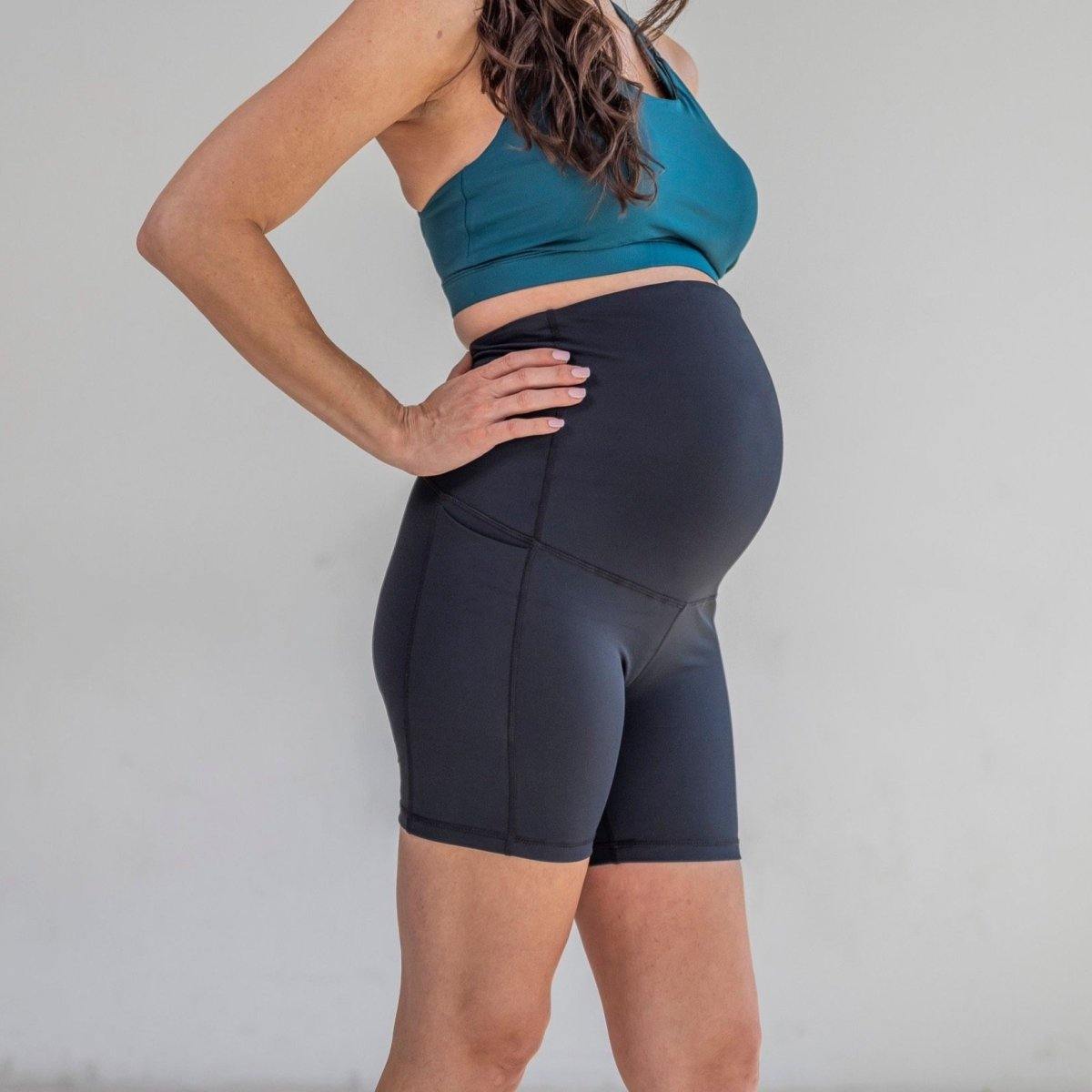 Maternity Rio Shorts (5 in. inseam) - Black - Senita Athletics