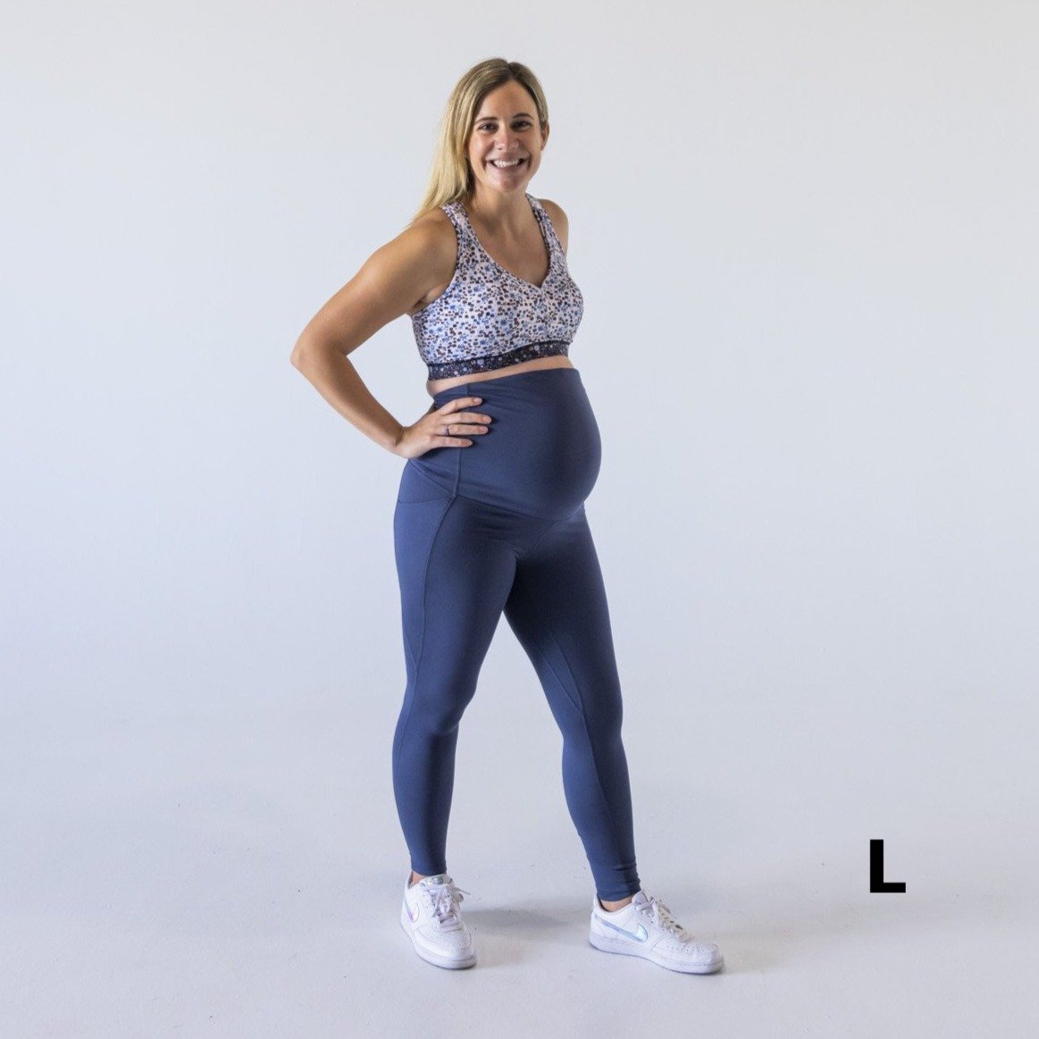 Maternity Skin Pants - Light Navy - Senita Athletics
