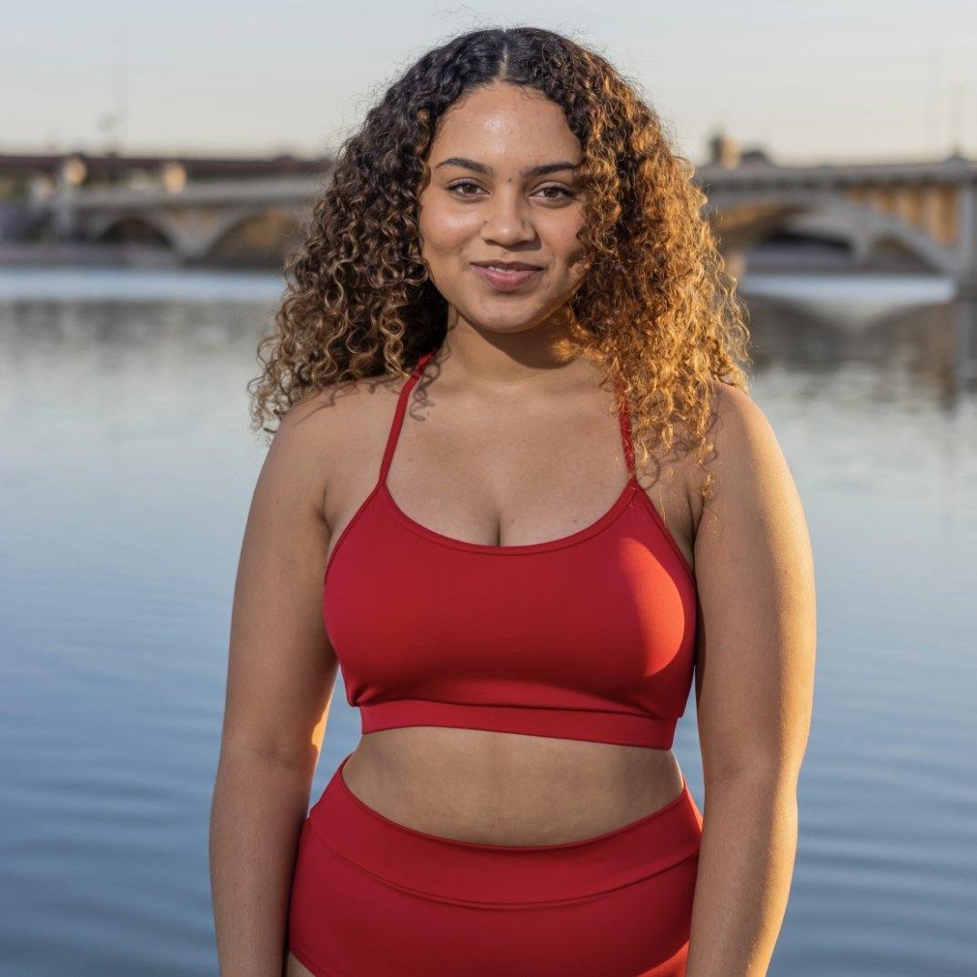 Mia Bikini Top - Cherry - Senita Athletics