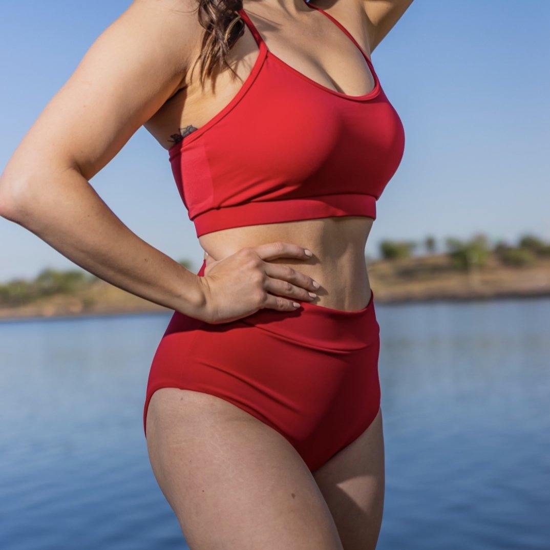 Mia Bikini Top - Cherry - Senita Athletics