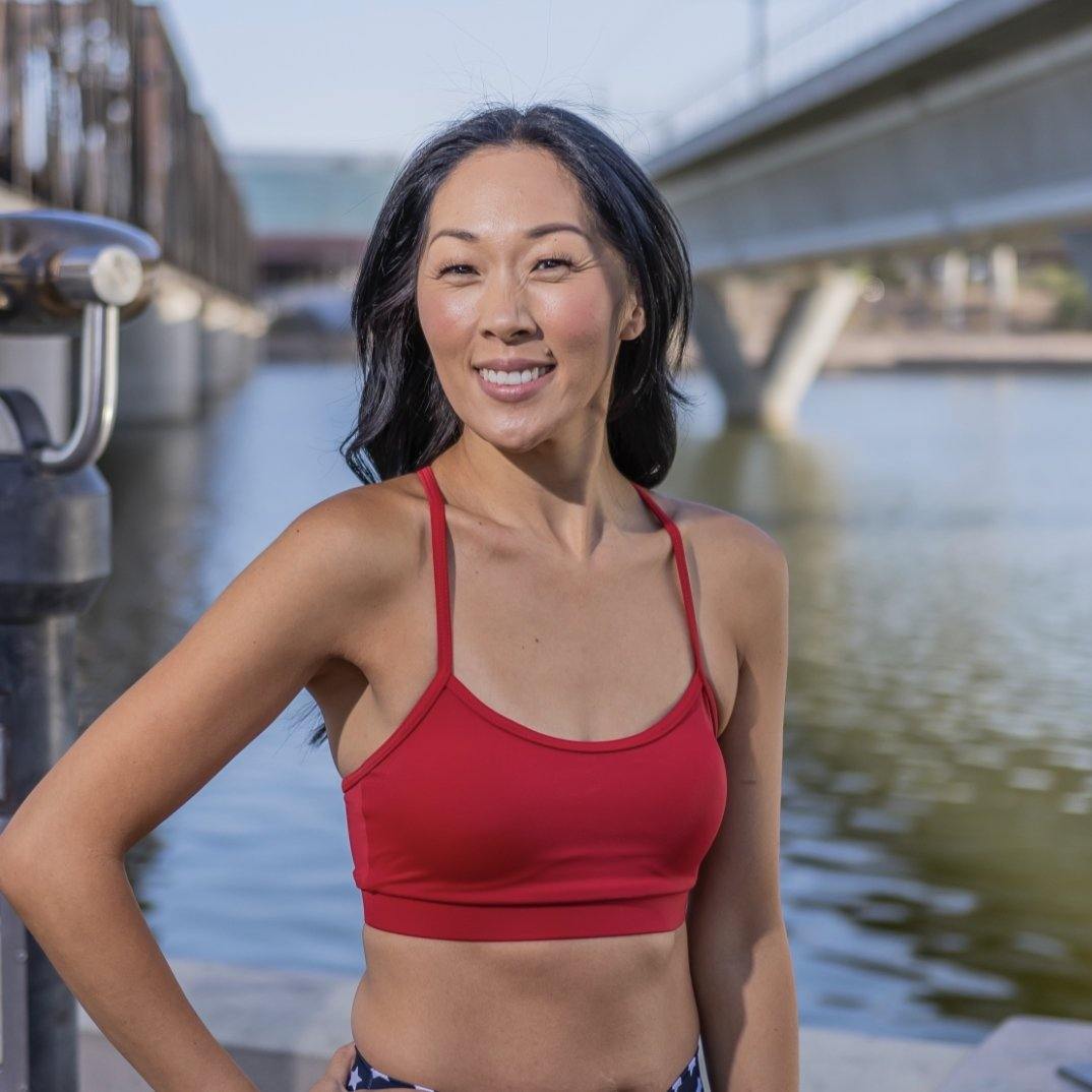 Mia Bikini Top - Cherry - Senita Athletics