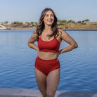 Mia Bikini Top - Cherry - Senita Athletics