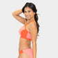 Mia Bikini Top - Coral & Poppy - FINAL SALE