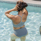 Mia Bikini Top - Ponderosa Stripe - Senita Athletics