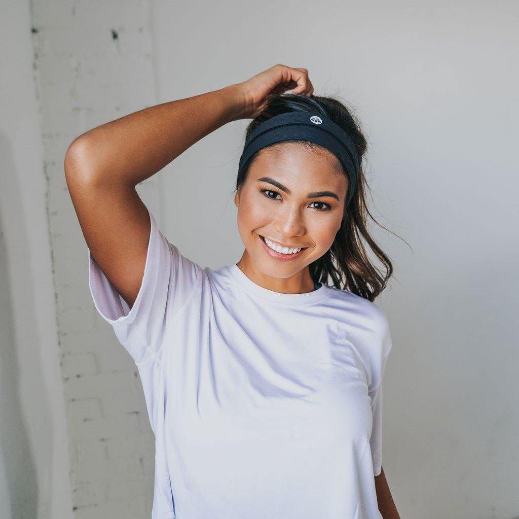 No-Slip Headband - Black Leopard - Senita Athletics