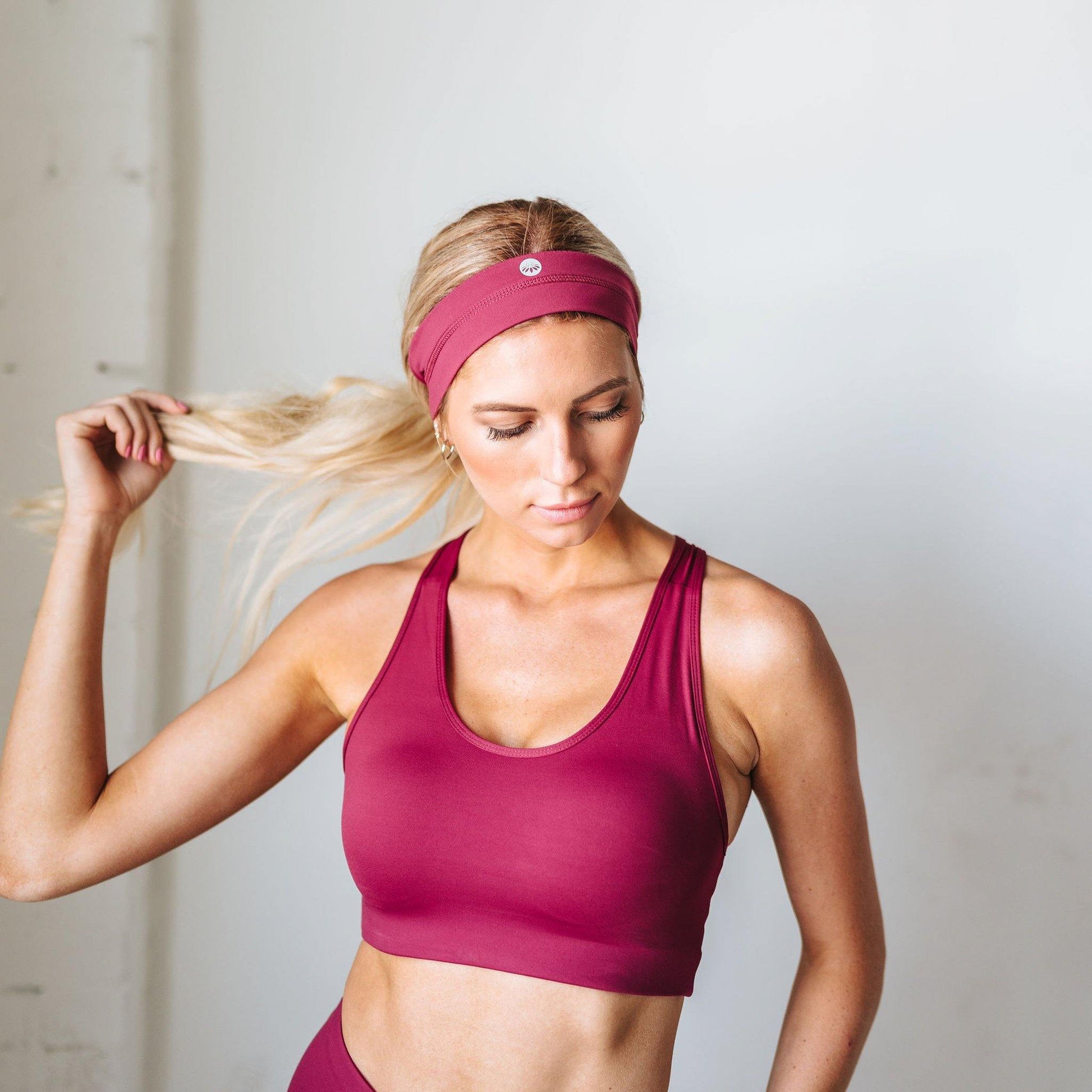 No-Slip Headband - Merlot - Senita Athletics