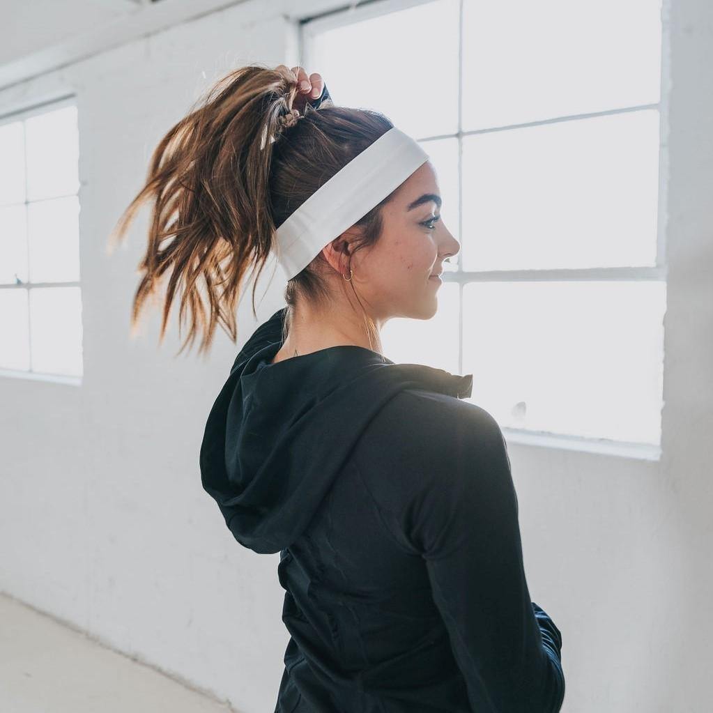 No-Slip Headband - White - Senita Athletics