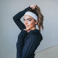 No-Slip Headband - White - Senita Athletics