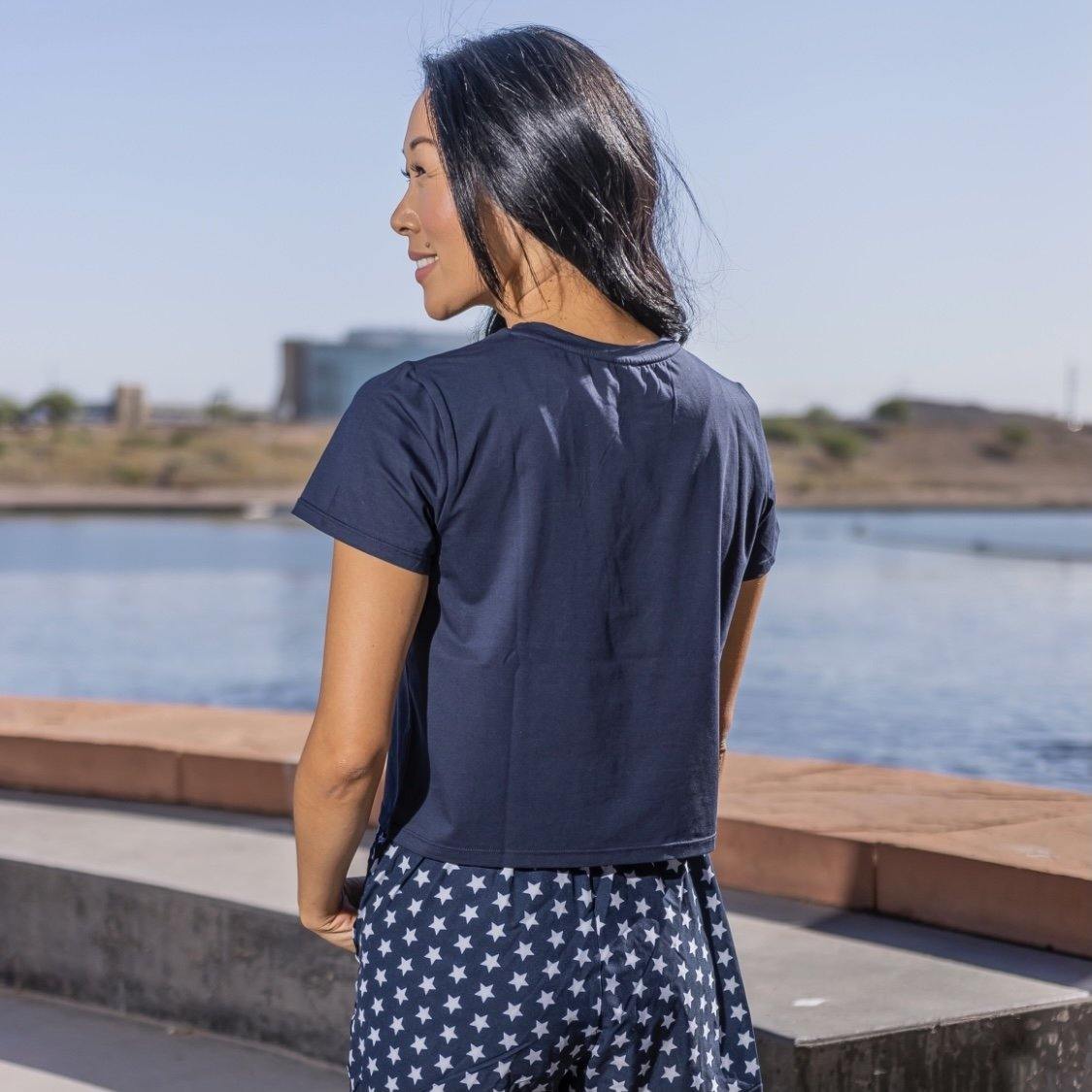 Pocket Tee - Navy - Senita Athletics