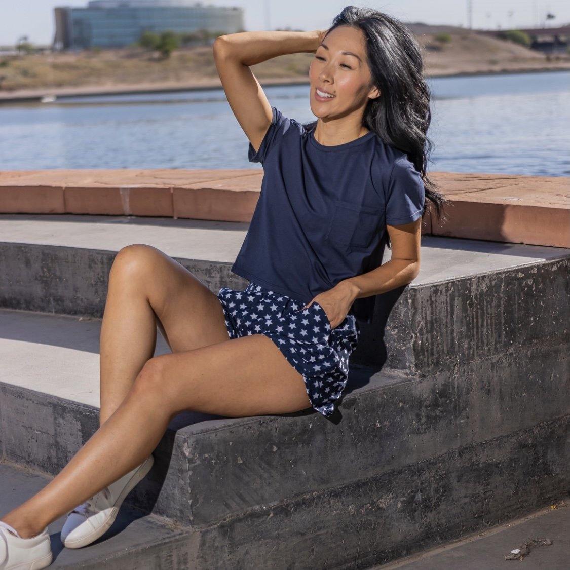 Pocket Tee - Navy - Senita Athletics