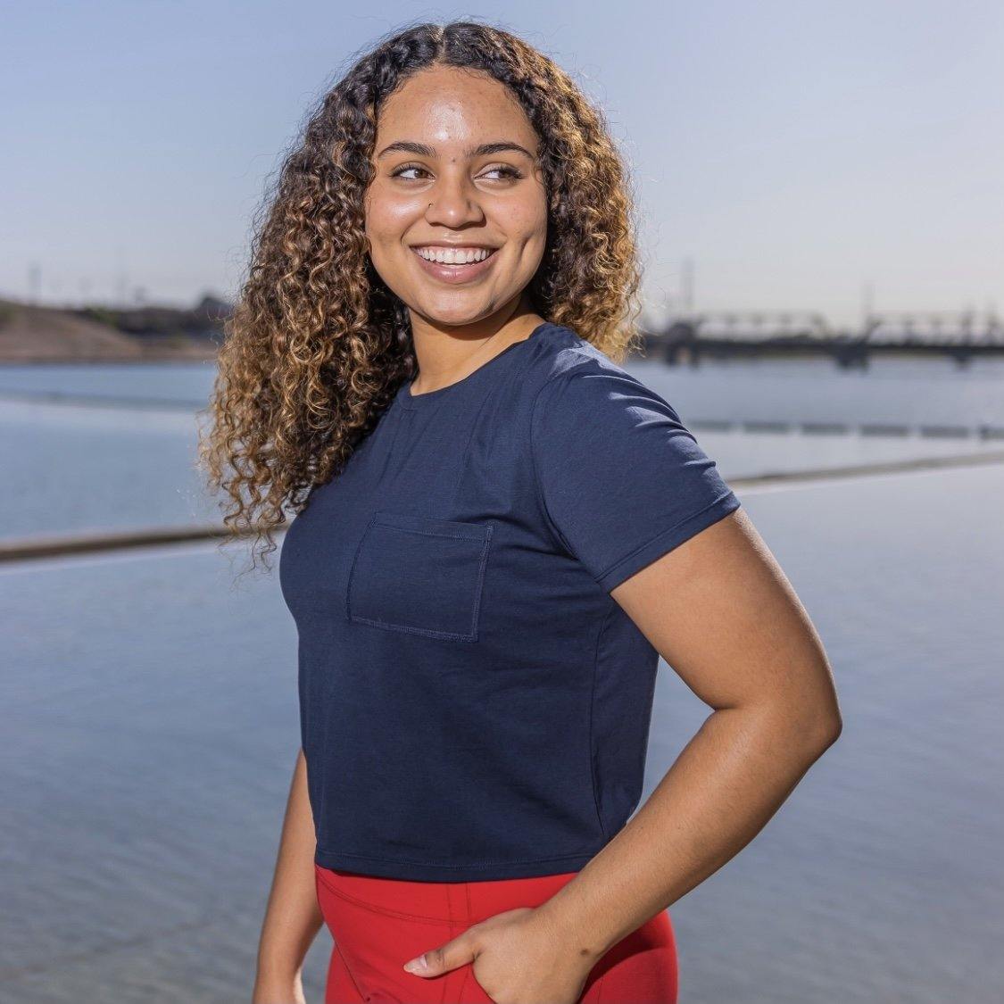 Pocket Tee - Navy - Senita Athletics