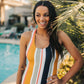 Queen Creek One Piece - Honey Stripe - Senita Athletics