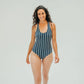 Queen Creek One Piece - Navy Stripe - Senita Athletics