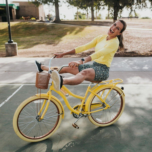 Refresh Cropped Long Sleeve - Mellow Yellow - Senita Athletics