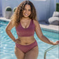 Ribbed Havasu Bikini Top - Marsala *PRE-SALE* - Senita Athletics