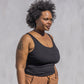 Ribbed Lounge Tank - Black - Senita Athletics